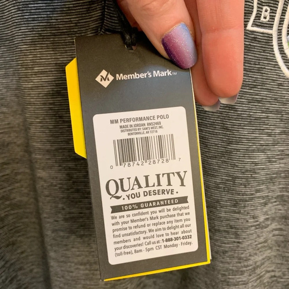 Member’s Mark Grey Heather Performance Polo - XL - Picture 6 of 8